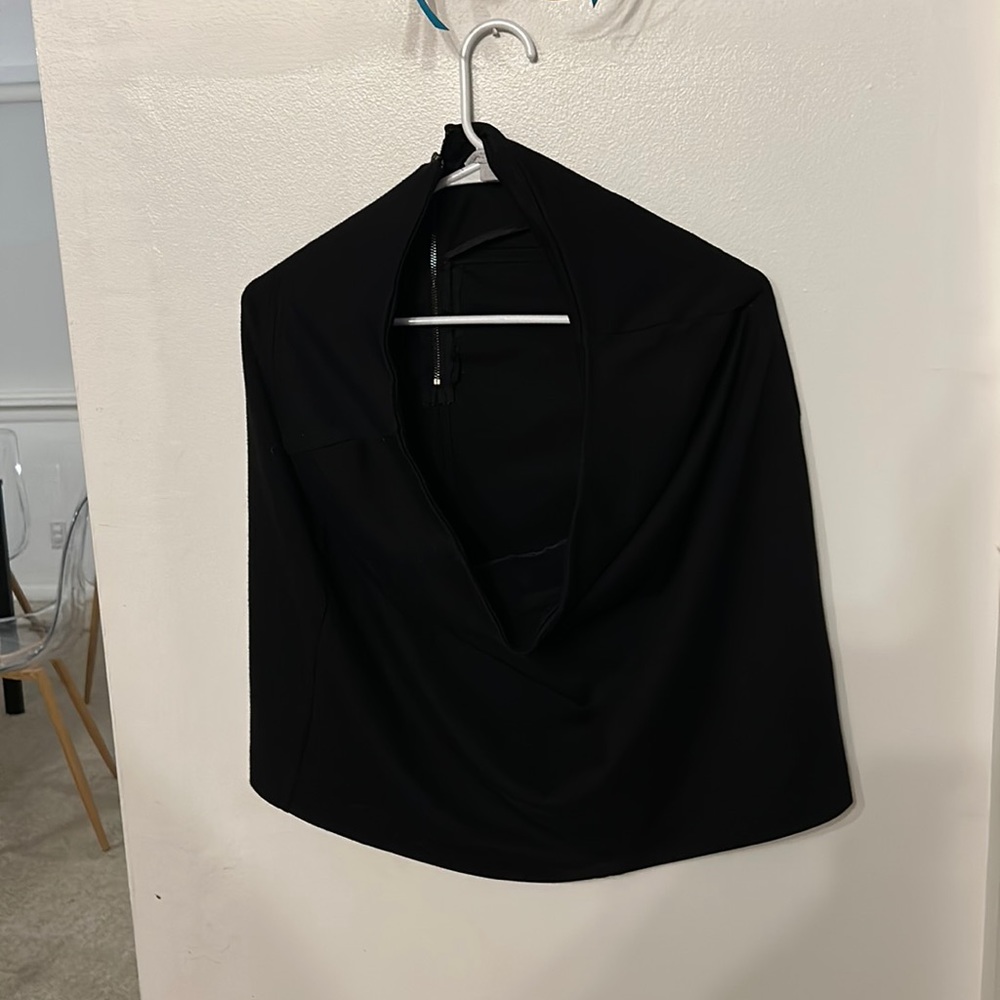 Black basic work skirt
